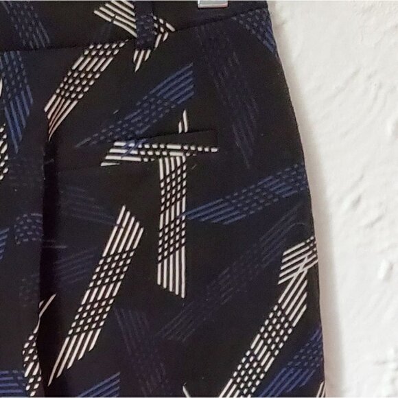 Topshop Black Patterned Trouser Pants - Picture 3 of 7